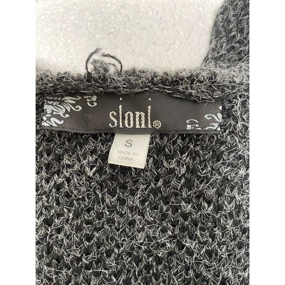 Sioni Size S Duster Cardigan Sweater Long Open Front Hood Southwestern - Picture 3 of 7